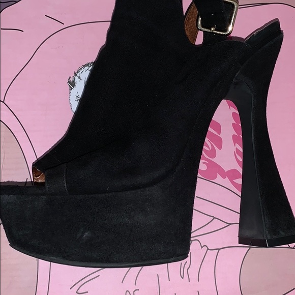 Jeffrey Campbell Zavdron Suede Platform Mules 36 - Picture 15 of 15